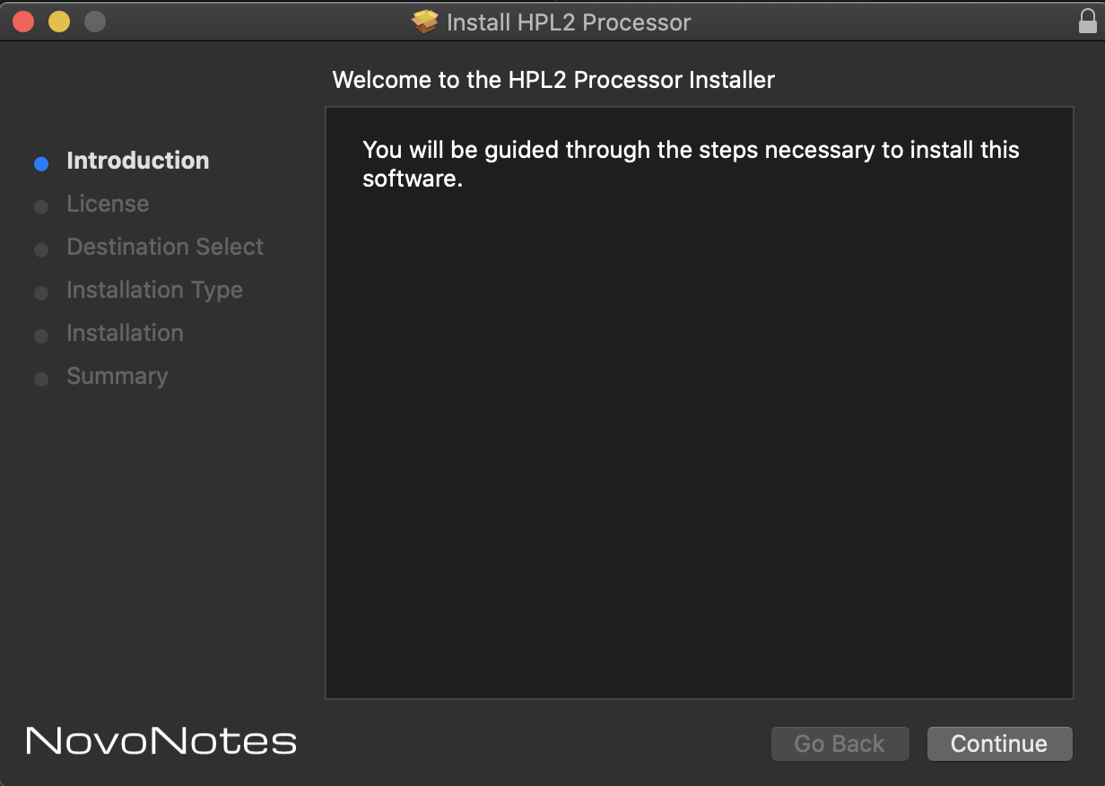 HPL Processor installer